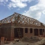 Roofing the new center