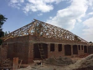 Roofing the new center